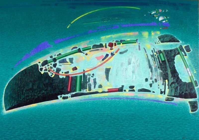 Area protetta - 2006 olio su tela 70x100
