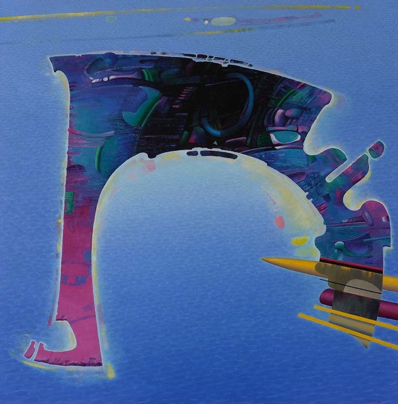 Area protetta - 2009 olio su tela 100x100