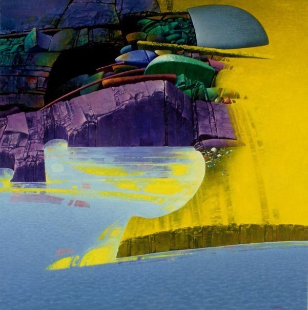 Echi remoti - 2006 olio su tela 100x100