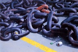 La storia viva - 1988 olio su tela 70x105