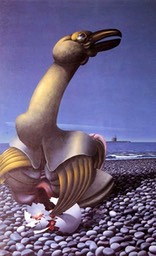 Nascere ancora - 1976 olio su tela 228x140